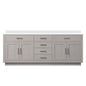 Abbey 84 in W x 22 in D White Oak Double Bath Vanity
