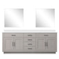 Abbey 84 in W x 22 in D White Oak Double Bath Vanity