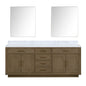 Abbey 84 in W x 22 in D Grey Oak Double Bath Vanity