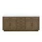 Abbey 84 in W x 22 in D Grey Oak Double Bath Vanity