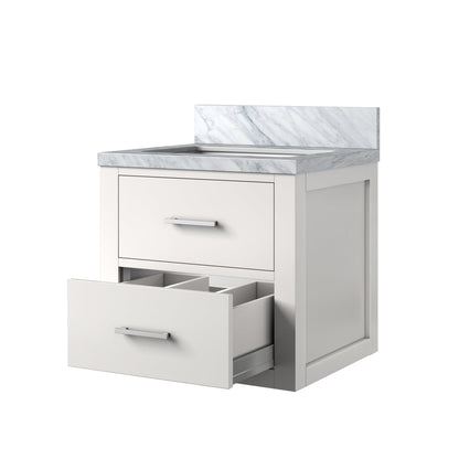 Castor 20 in W x 18 in D White Single Bath Vanity