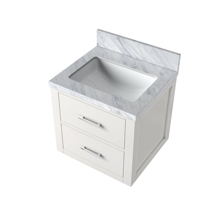 Castor 20 in W x 18 in D White Single Bath Vanity