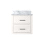 Castor 20 in W x 18 in D White Single Bath Vanity