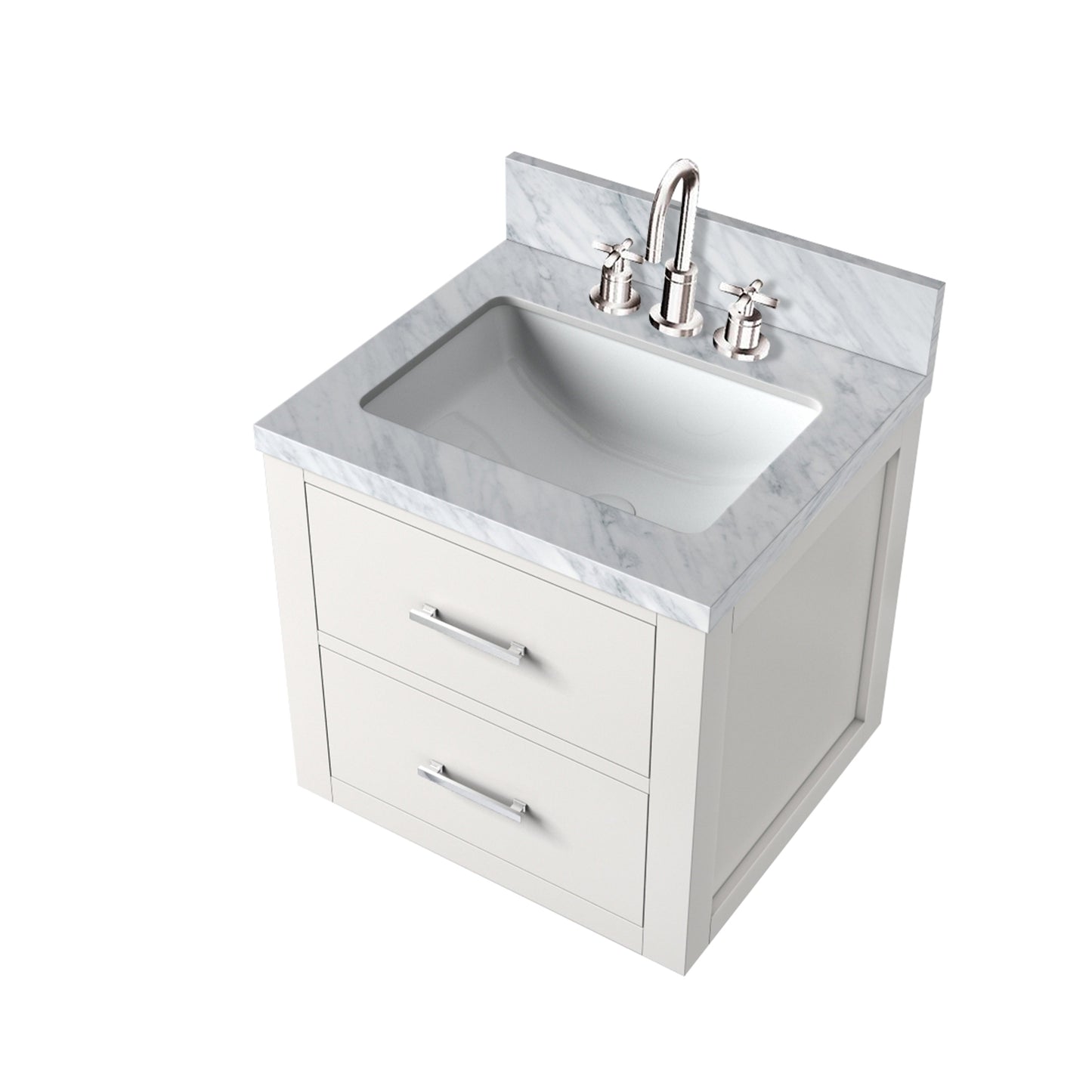 Castor 20 in W x 18 in D White Single Bath Vanity
