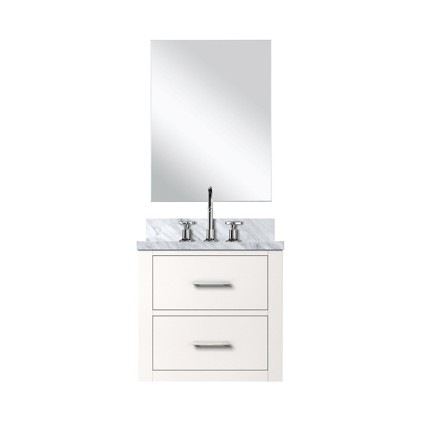 Castor 20 in W x 18 in D White Single Bath Vanity