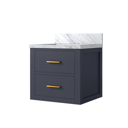 Castor 20 in W x 18 in D Blue Single Bath Vanity
