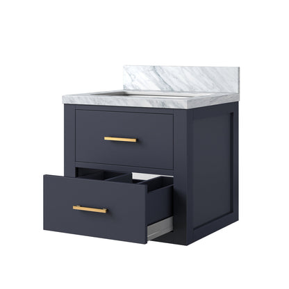 Castor 20 in W x 18 in D Blue Single Bath Vanity