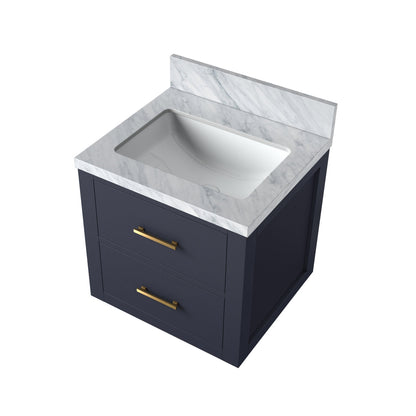 Castor 20 in W x 18 in D Blue Single Bath Vanity