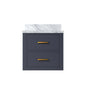 Castor 20 in W x 18 in D Blue Single Bath Vanity
