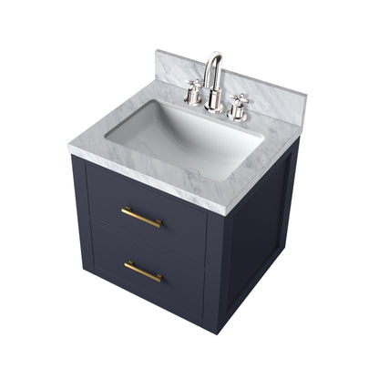 Castor 20 in W x 18 in D Blue Single Bath Vanity