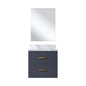 Castor 20 in W x 18 in D Blue Single Bath Vanity
