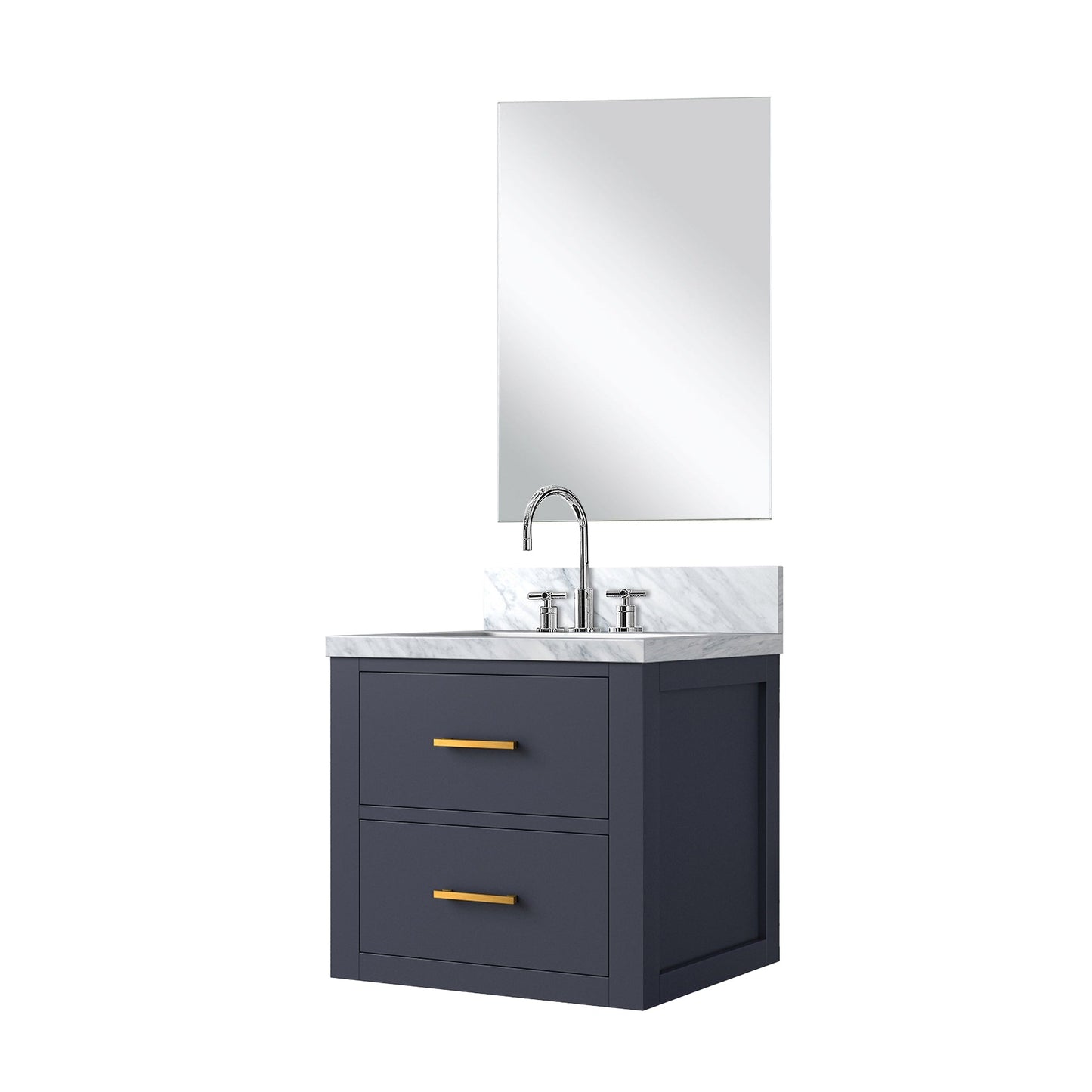 Castor 20 in W x 18 in D Blue Single Bath Vanity