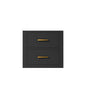 Castor 20 in W x 18 in D Black Single Bath Vanity