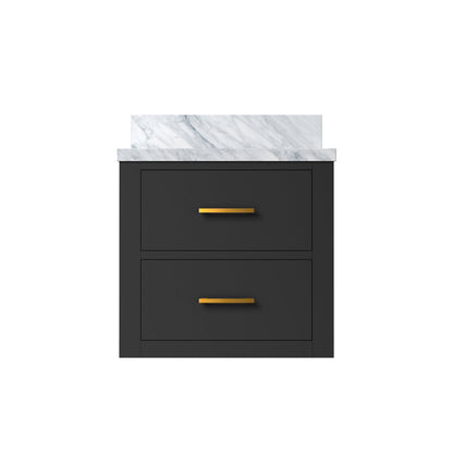 Castor 20 in W x 18 in D Black Single Bath Vanity