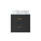 Castor 20 in W x 18 in D Black Single Bath Vanity