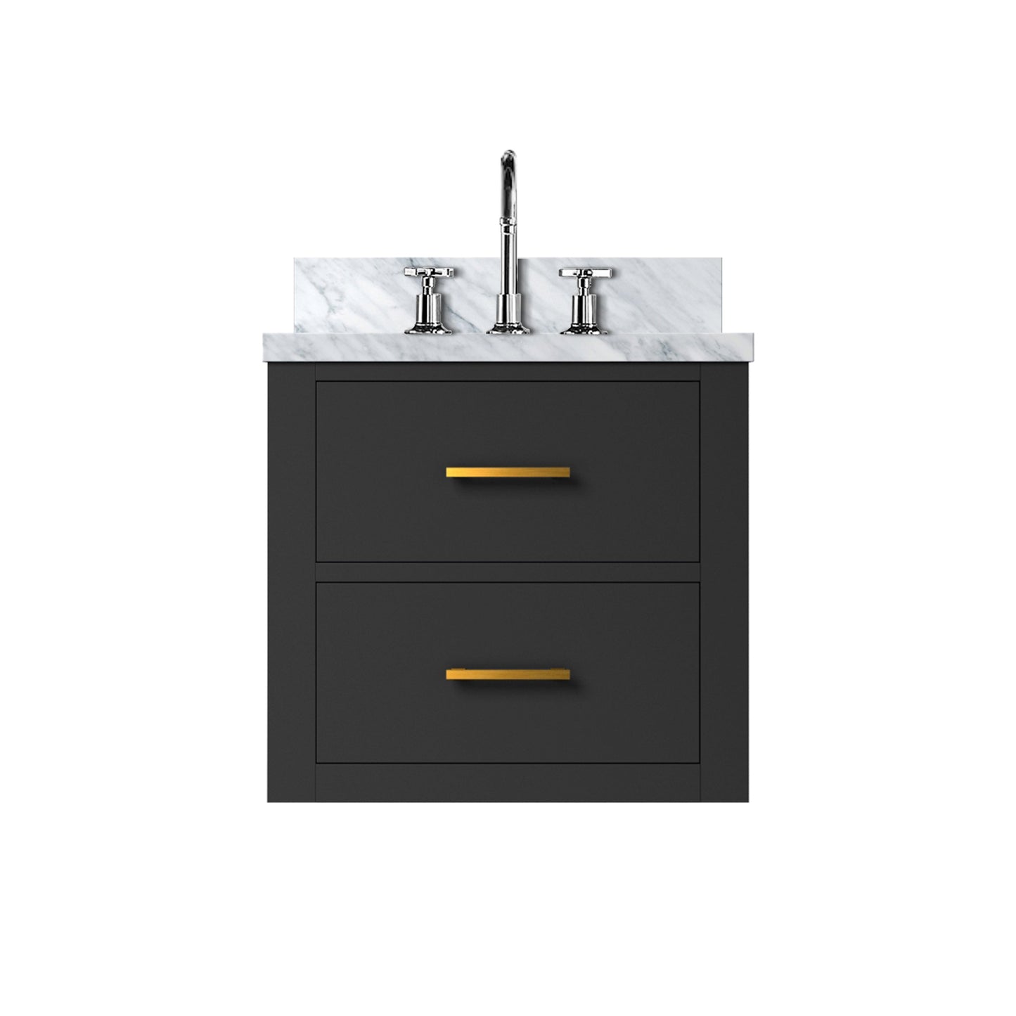 Castor 20 in W x 18 in D Black Single Bath Vanity