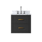 Castor 20 in W x 18 in D Black Single Bath Vanity