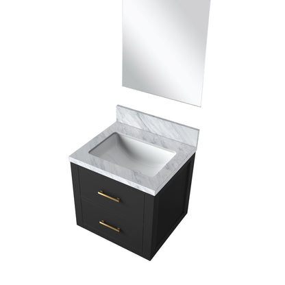 Castor 20 in W x 18 in D Black Single Bath Vanity