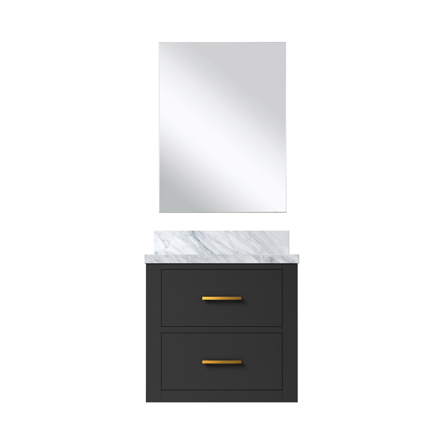 Castor 20 in W x 18 in D Black Single Bath Vanity