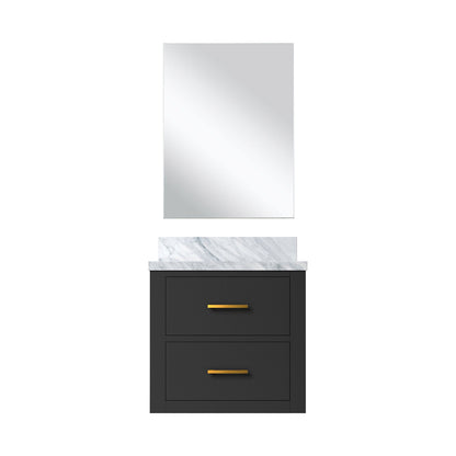 Castor 20 in W x 18 in D Black Single Bath Vanity