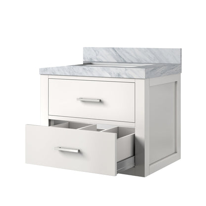 Castor 24 in W x 18 in D White Single Bath Vanity