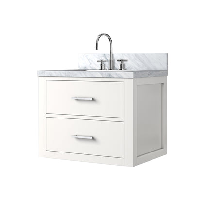 Castor 24 in W x 18 in D White Single Bath Vanity