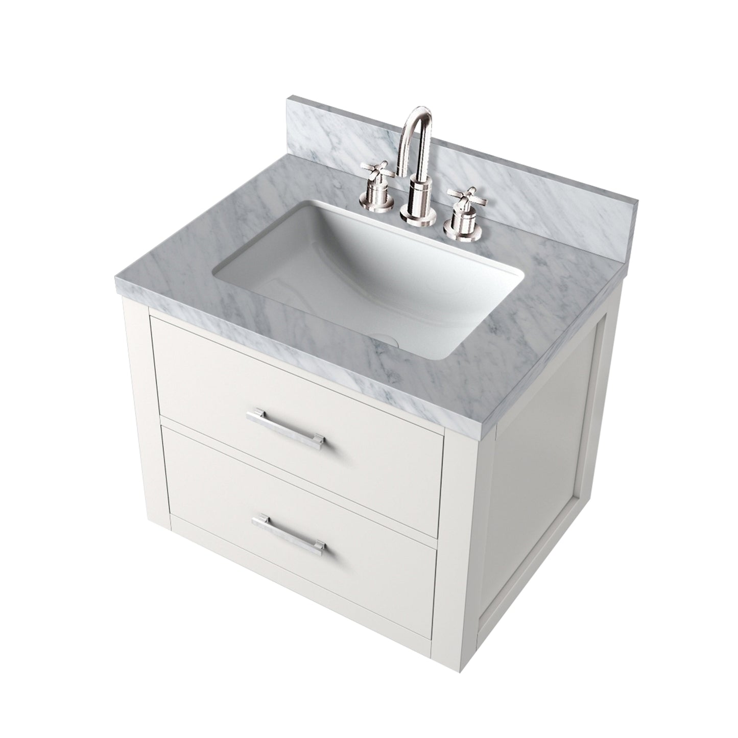 Castor 24 in W x 18 in D White Single Bath Vanity