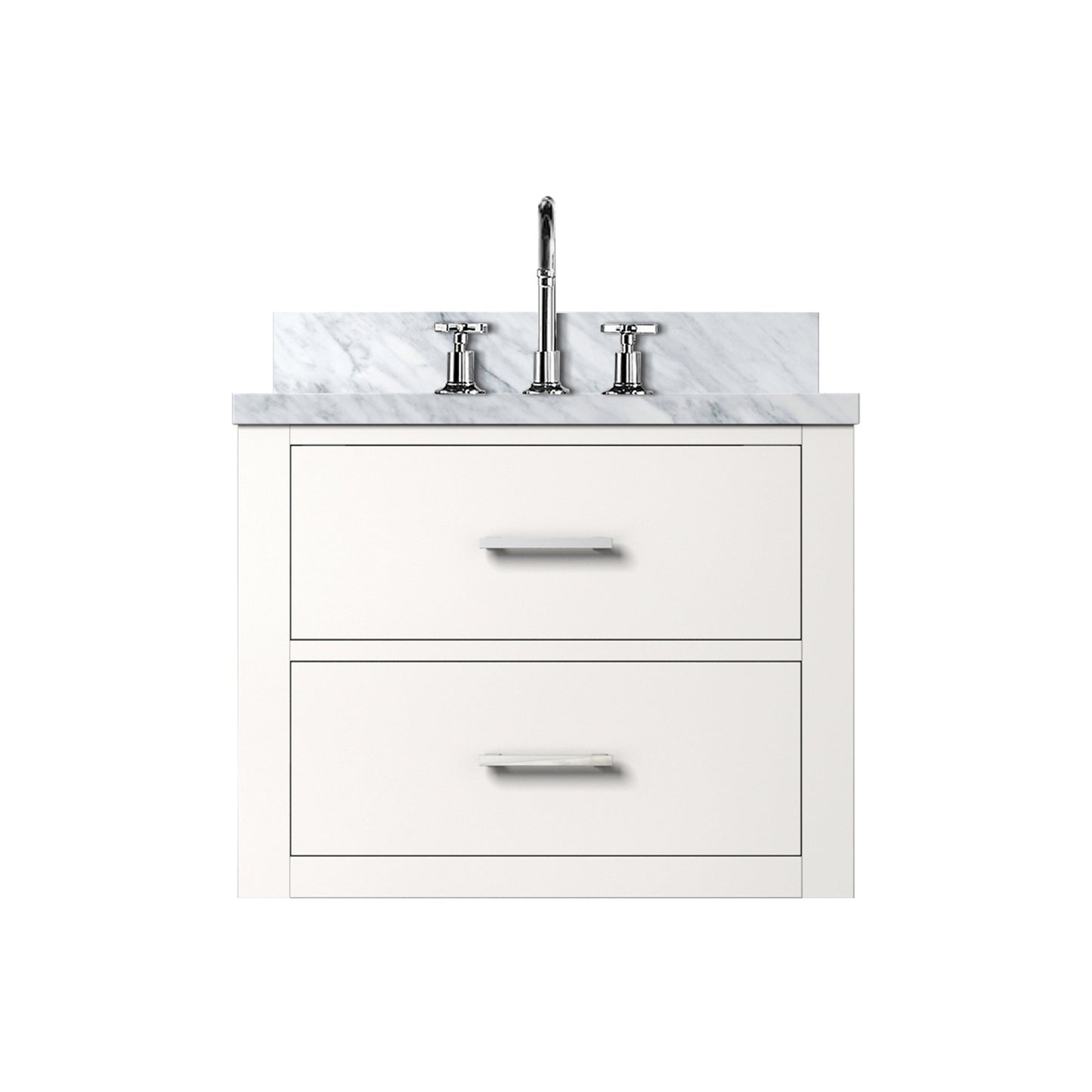Castor 24 in W x 18 in D White Single Bath Vanity