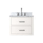 Castor 24 in W x 18 in D White Single Bath Vanity