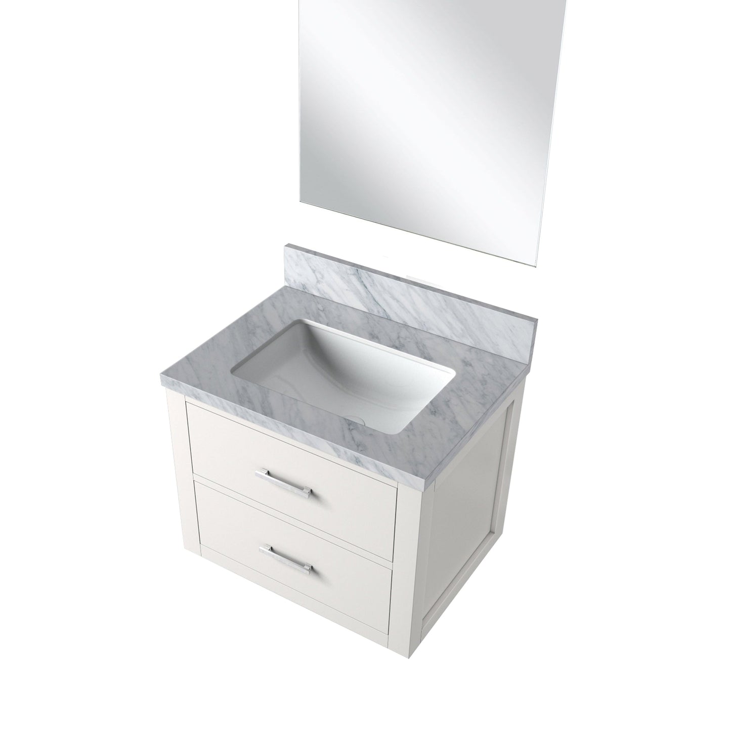 Castor 24 in W x 18 in D White Single Bath Vanity