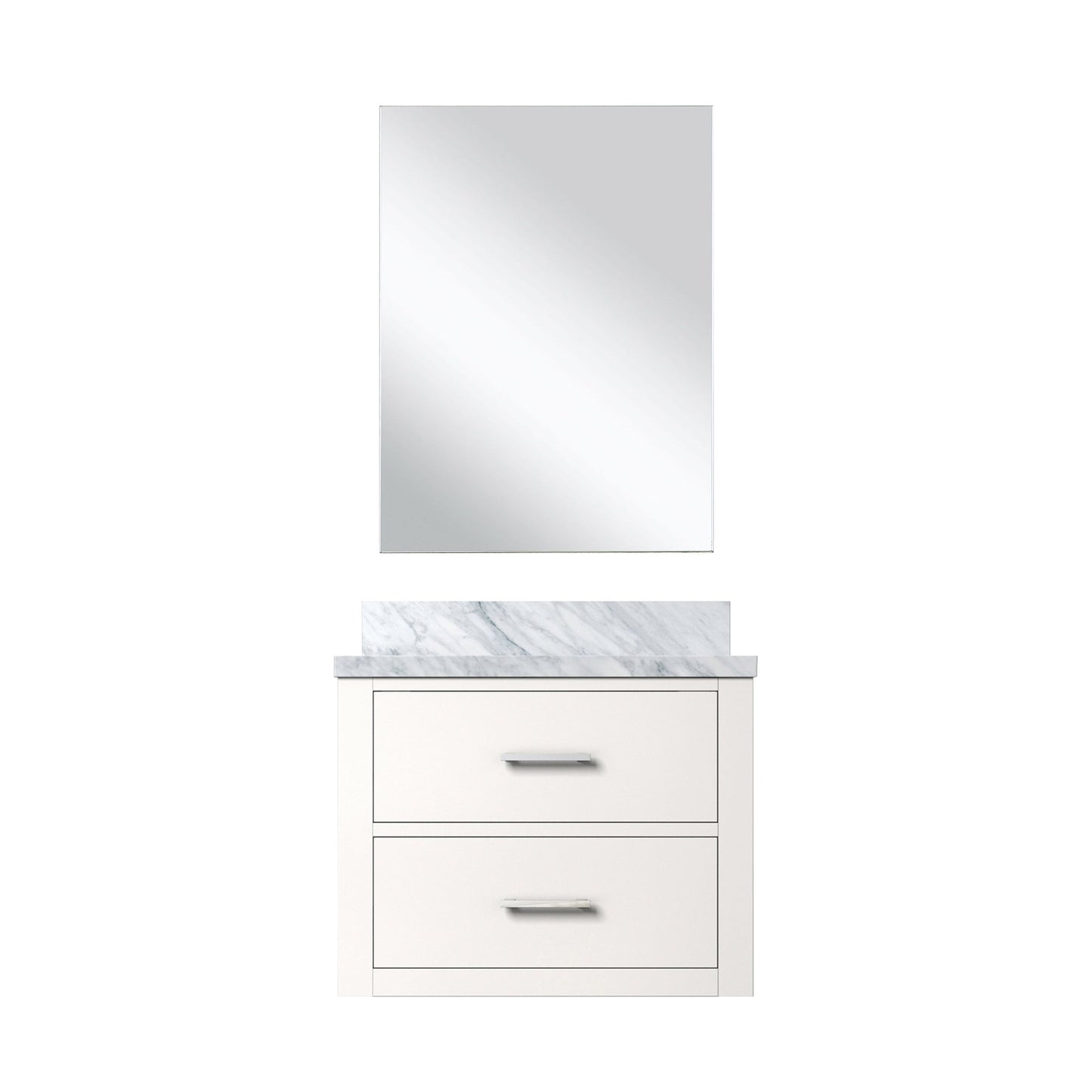 Castor 24 in W x 18 in D White Single Bath Vanity