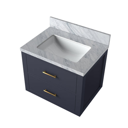 Castor 24 in W x 18 in D Blue Single Bath Vanity