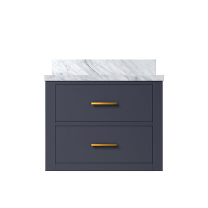 Castor 24 in W x 18 in D Blue Single Bath Vanity