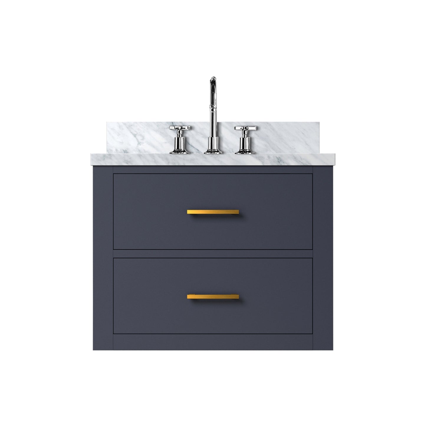Castor 24 in W x 18 in D Blue Single Bath Vanity