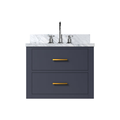 Castor 24 in W x 18 in D Blue Single Bath Vanity