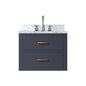 Castor 24 in W x 18 in D Blue Single Bath Vanity