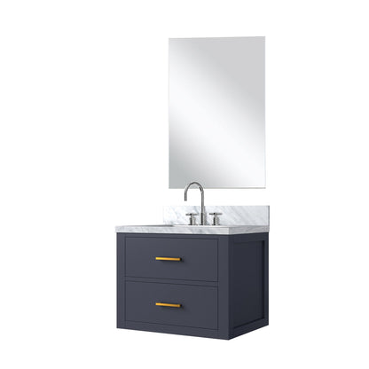 Castor 24 in W x 18 in D Blue Single Bath Vanity
