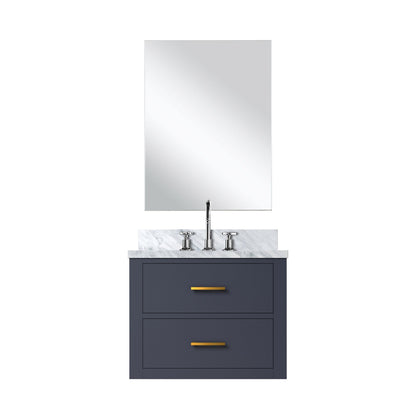 Castor 24 in W x 18 in D Blue Single Bath Vanity