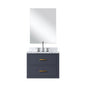 Castor 24 in W x 18 in D Blue Single Bath Vanity