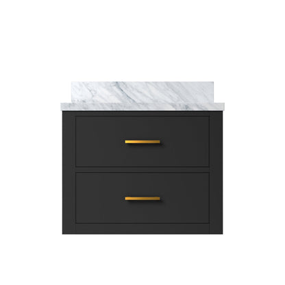 Castor 24 in W x 18 in D Black Single Bath Vanity