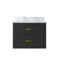 Castor 24 in W x 18 in D Black Single Bath Vanity