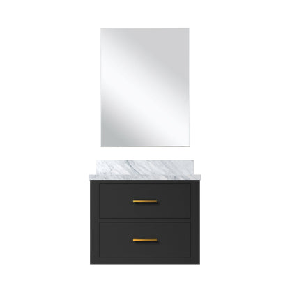 Castor 24 in W x 18 in D Black Single Bath Vanity