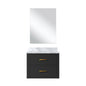 Castor 24 in W x 18 in D Black Single Bath Vanity