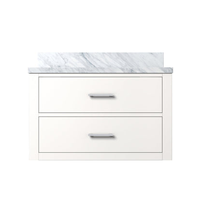 Castor 30 in W x 22 in D White Double Bath Vanity