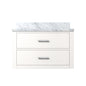 Castor 30 in W x 22 in D White Double Bath Vanity