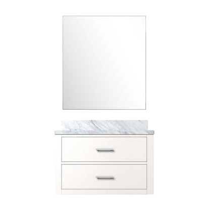 Castor 30 in W x 22 in D White Single Bath Vanity