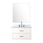 Castor 30 in W x 22 in D White Single Bath Vanity