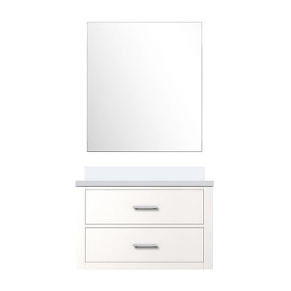 Castor 30 in W x 22 in D White Single Bath Vanity