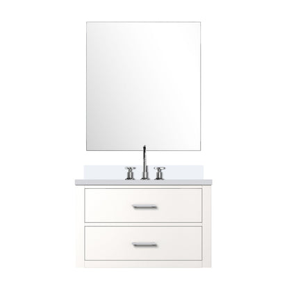 Castor 30 in W x 22 in D White Single Bath Vanity