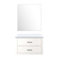 Castor 30 in W x 22 in D White Single Bath Vanity